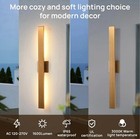 Gold Long Led Porch Lights 34in Modern Exterior Lighting Fixtures Waterproof 1ps
