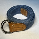 Patagonia Belt Woven Blue 37  Strap Cinch Belt Friction Outdoor Hiking Euc