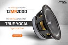 2x Prv Audio 12mr2000 Midrange Car Audio 12  Speakers 8 Ohm 12mr Pro 4000 Watts