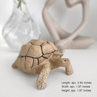 Sulcata Tortoise Statue  Tortoise Wildlife Animal Model  Tortoise Decor Figurine
