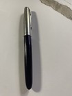 Vtg Parker 51 Fountain Pen Burgundy Lustraloy Cap Aeromatic Circa 50s 14k Nib