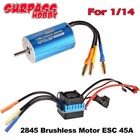Surpass Hobby 2845 4500kv Brushless Motor 45a Esc Power Combo For 1 14 Rc Car