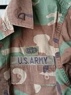 Vtg Desert Storm Jacket Usa Army Military Woodland Camouflage Medium Short