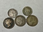 1870 To 1901 Canada Victoria Silver Five Coin Lot Collector Coins Sharp Lot 