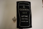 Guinness Beer Bottle Opener  Wall Mount And Bar Towel