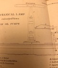 Circa 1850 Maritime Drawing Of Lighthouse Mechanical Lamp 170 Yrs Old
