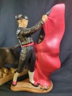 Vintage Mold Ceramic Bull And Matador Original Paint By Susan Signed Rare Unique