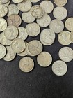 Lot Of 64 1930s Through 1960s  Pre-1967 Canadian Silver Quarters