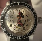 Vintage Bradley Walt Disney Mechanical Mickey Mouse Watch  lo1007362   working  