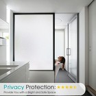 Window Privacy Film Frosted Glass Static Cling Uv Sun Blocking Heat Control W   