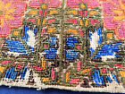 Antique Baltic Romanian Folk Art Embroidery Linen Dowry Peasant Blouse Trim Vtg