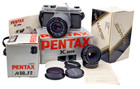 Pentax Asahi K1000 35mm Slr Camera Kit W 50mm F 2   75-210mm Lens  Boxes  Manual