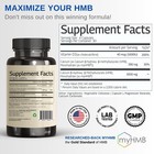 Hmb 3000mg And Vitamin D3 Supplement Capsules Per Serving  usa Made   Tested  Pr