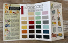 Vintage Color Sample Chip Brochure Nu-enamel Household Paint  1930 s
