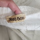 Tera Bora Womens M Linen Pants Ankle Ties Relaxed Beach Cruise Vacation 36x25 