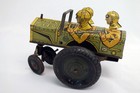 Vintage 1940s Marx Jumpin Jeep 22c Tin Wind Up Toy Us Army As Is Project