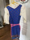German Dirndl Alpine Dress Oktoberfest Vintage Euro Size 36 40 Inches Long