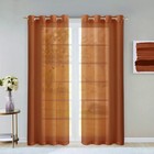 Set Of Two 84   Rust Solid Modern Window Panels