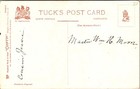 Vintage Christmas Card Santa Drives Car Partying Clowns In Back  Cop Following