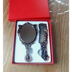 Vintage Style Butterfly Mirror And Comb Set 