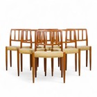 Niels Moller Model 83 Mid Century Danish Teak Dining Chairs - Set Of 6