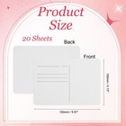 20 Sheets Cold Pressed Watercolor Postcards  White