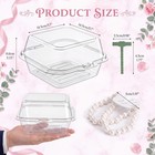 12 Pack Clear Plastic Flower Boxes Kit For Wedding Floral Wrapping