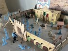 Vintage Marx Sears Heritage Battle Of The Alamo Playset W  Original Box 1970s