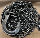 1 2  Grade 100 Clevis Foundry Hook 5 3 Ton With Free Chain Grade 80 Oiled Finish