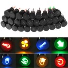 12v 12mm Led Signal Indicator Light Dash Panel Dashboard Warning Pilot Lamp Bulb