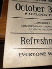 1940s Willington Connecticut Republican Party Rally Advertising Placard History