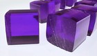 10 Pcs 1    X 1  X 1  Square Clear Purple Translucent Acrylic Plexiglass Rod Cubes