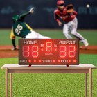 5-levels Electronic Baseball Scoreboard 78 35cm Abs Score Display Board Green 