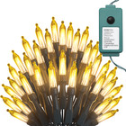 75 Ft Plug In 200 Led String Lights Outdoor Use Weatherproof 8 Mode Fairy Lights