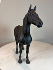 Vintage Hubley Cast Iron Black Beauty Horse Door Stop