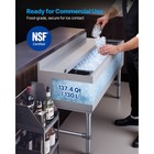 Uimoso 137 4 Qt Commercial Ice Bin 48 X 19in Underbar Ice Bin With Sliding Cover