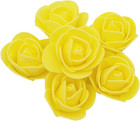Artificial Flowers 100pcs 3cm Mini Fake Roses For Diy Wedding Bouquets