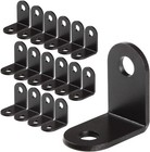 Black 90 Degree L Bracket 1 x1 x 06  Metal Furniture Corner Brace Joint Fastener