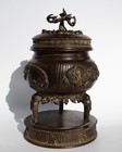 Fine Antique Japanese Edo Meiji Period Bronze Tripod Koro Incense Burner 19th C