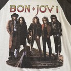 Vintage Bon Jovi 1989 The Brotherhood On Tour Concert Raglan Shirt X-large