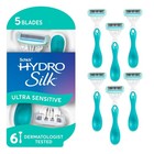 5-blade Disposable Razors For Women - Sensitive Skin  6 Count Hydro Silk