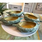 Set Of Four Dickota Art Pottery Crab Dishes For Crab Imperial Hard To Find