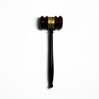 Vintage Masonic Lodge Engraved Sterling Silver Band   Wooden Meeting Gavel Mason