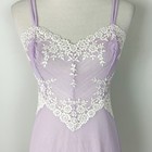 Wacoal Slip Purple With Ivory Lace Soft Girl Feminine Size Medium Women s