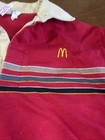 Vintage Retro 1986 Mcdonald s Crew Uniform Polo Button Medium Size Rare