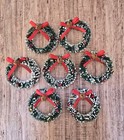 Miniature Handmade 1 12 Dollhouse   Diorama  Christmas Wreaths Set  Decorations 