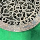 Antique Victorian 9 3 8    Round Cast Iron Floor Grate Heating Vent Register