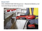 Hilti Hde 500-a22 Cordless Adhesive Dispenser Epoxy Gun - Tool Only   No Battery