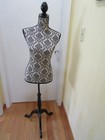 Mannequin Female Torso Dress Form Sewing Tripod Stand Black   White Design 59 h