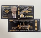 50pcs Black Gold Foil Banknote 2024 President Million Dollar Bill
